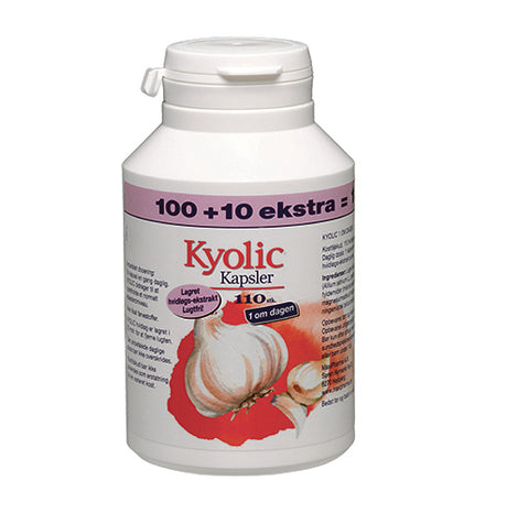 Kyolic 1 Om Dagen 100+10 Kap | 110 kapsler fra Kyolic på Mecindo.dk