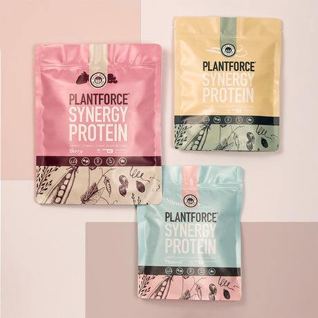 Plantforce Synergy Protein Baer | 800 gr fra Plantforce på Mecindo.dk