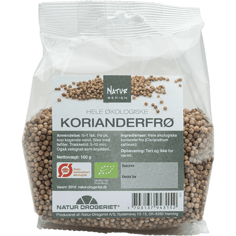 Natur-Drogeriet Korianderfrø Økologisk | 100 g fra Natur-Drogeriet på Mecindo.dk