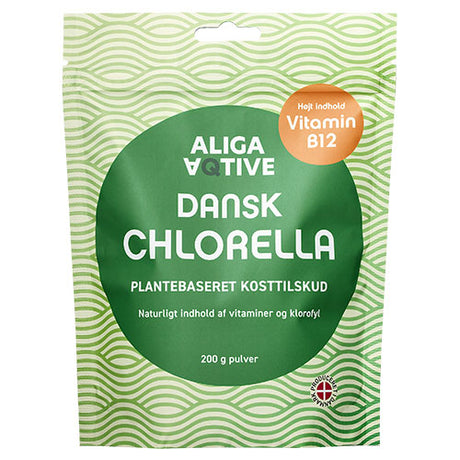 ALIGA AQTIVE Dansk Chlorella Pulver | 200 gr fra ALIGA AQTIVE på Mecindo.dk