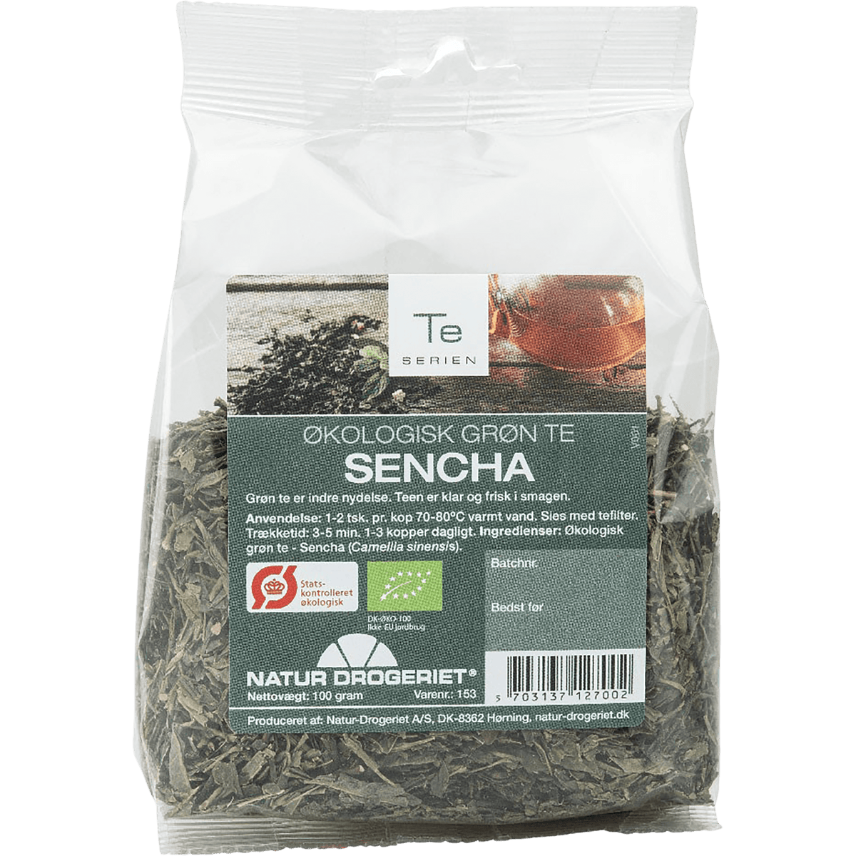Natur-Drogeriet Grøn Sencha Te Økologisk | 100 g fra Natur-Drogeriet på Mecindo.dk