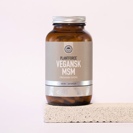 Plantforce Msm Plantebaseret Organisk Svovl | 200 kapsler fra Plantforce på Mecindo.dk