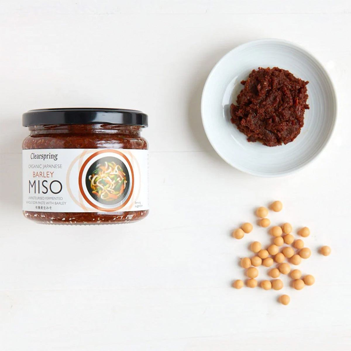 Clearspring Miso - Barley (Byg Miso) - Upasteuriseret | 300 gr fra Clearspring på Mecindo.dk
