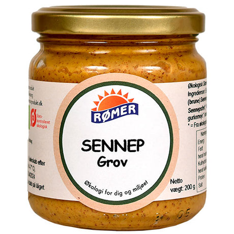 Rømer Sennep Staerk Økologisk | 200 gr fra Rømer på Mecindo.dk