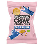 The Organic Crave Veganske Protein Chips M. Salt & Pepper Økologisk | 75 gr