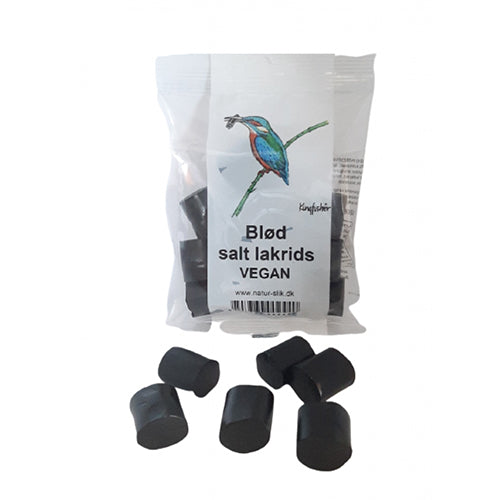 Kingfisher Blød Salt Lakrids Vegan | 80 gr fra Kingfisher på Mecindo.dk