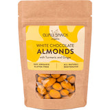 Guru Snack Mandler med hvid chokolade, gurkemeje & ingefær Økologisk | 100 g fra Guru Snack på Mecindo.dk