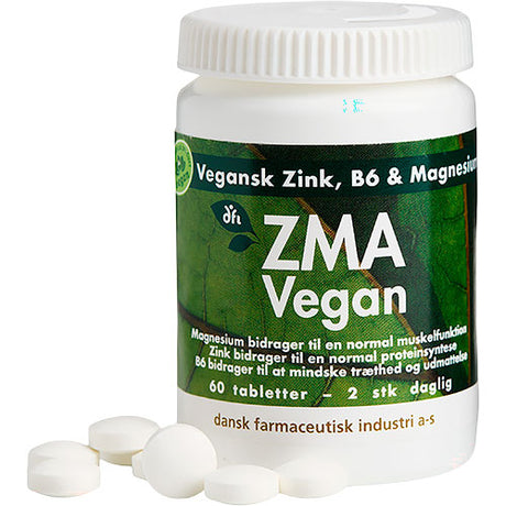 Grønne dfi vitaminer ZMA Vegan | 60 tabletter