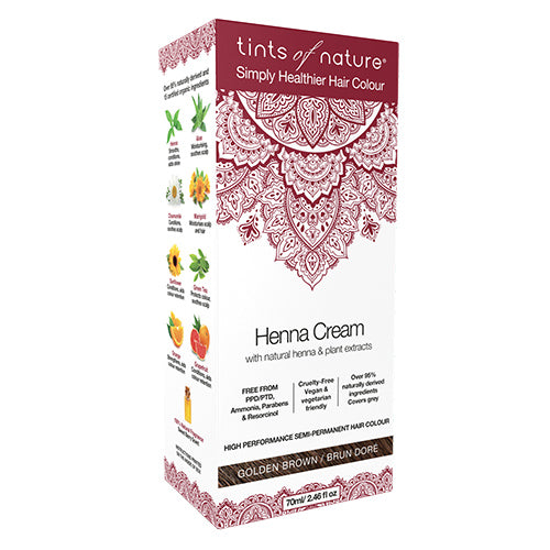 Hårfarve Henna Creme Golden fra Tints of nature på Mecindo.dk