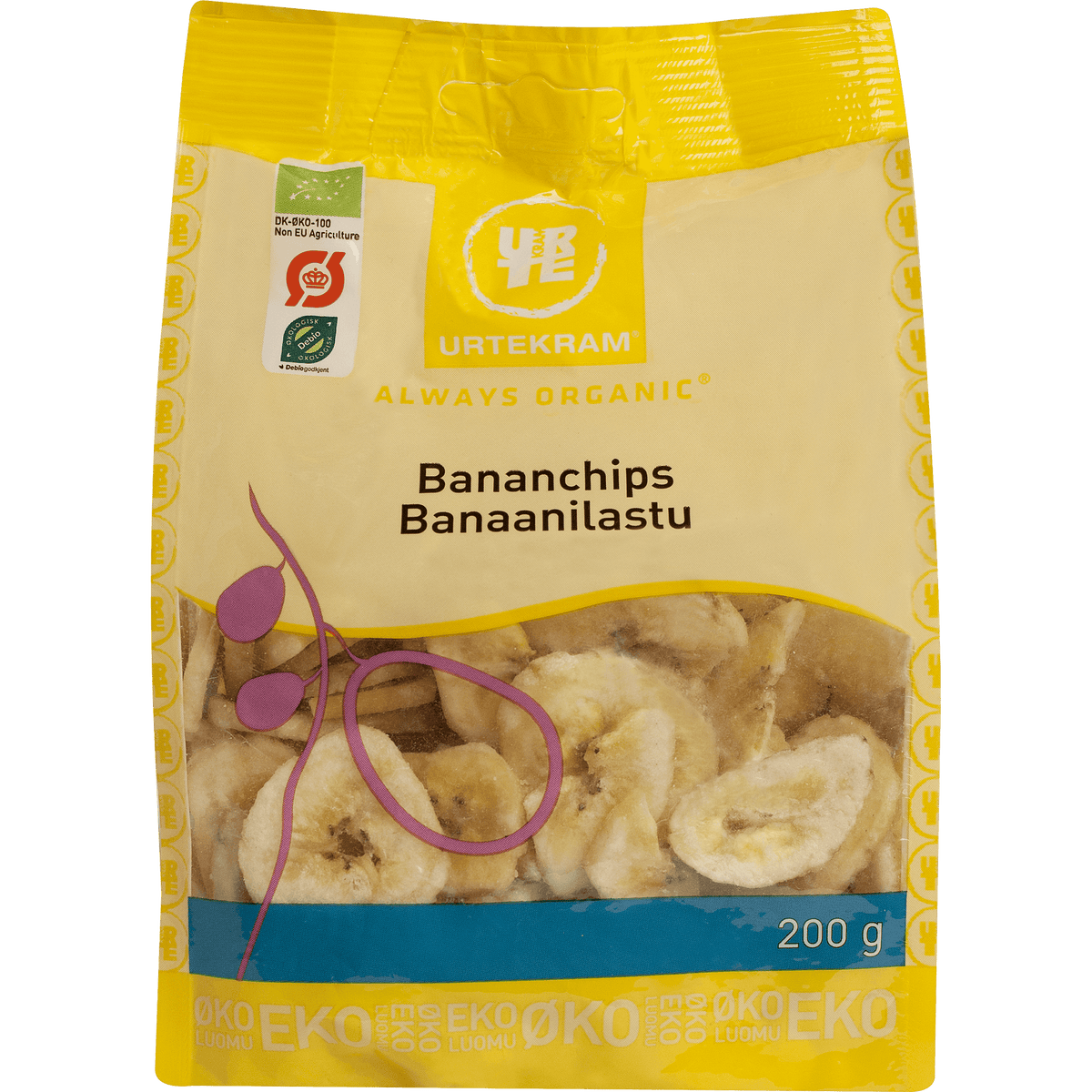 Urtekram Bananchips Økologisk | 200 g