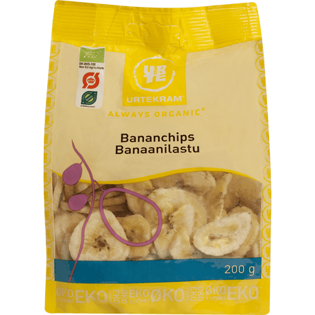 Urtekram Bananchips Økologisk | 200 g