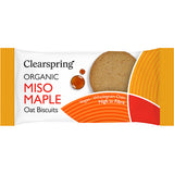Clearspring Miso Maple Oat Biscuits Økologisk | 40 gr fra Clearspring på Mecindo.dk