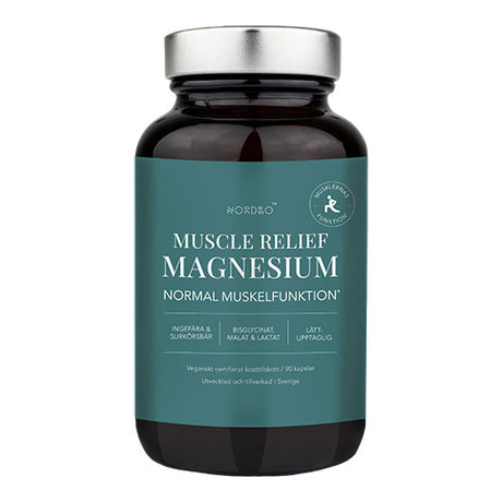 NORDBO Muscle Relief Magnesium | 90 kapsler fra NORDBO på Mecindo.dk