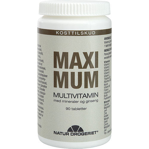 Natur-Drogeriet Maximum Extra | 90 Tabl. fra Natur-Drogeriet på Mecindo.dk