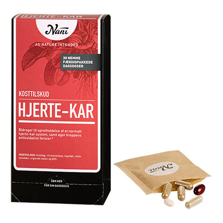 Nani Hjerte-kar Kurpakke | 30 br fra Nani på Mecindo.dk