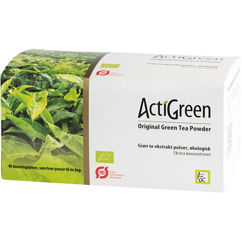 ActiGreen Grøn Te Ekstrakt Pulver Ø | 40 br fra ActiGreen på Mecindo.dk