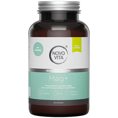 Novo Vita Mag+ Magnesium | 90 kapsler fra Novo Vita på Mecindo.dk