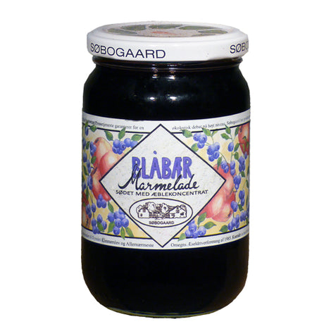 Søbogaard Blåbaermarmelade Sødet M AEble | 390 gr fra Søbogaard på Mecindo.dk