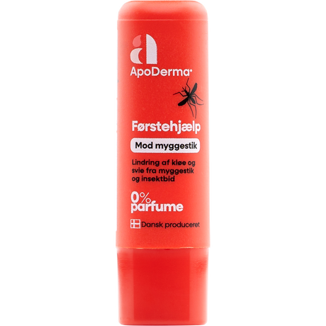 ApoDerma Førstehjælp mod Myggestik Stick | 5 g fra ApoDerma på Mecindo.dk