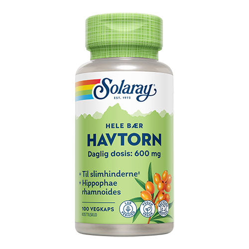 Solaray Havtorn | 100 kapsler fra Solaray på Mecindo.dk