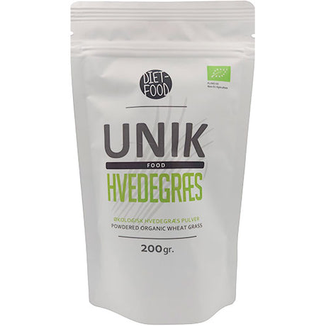 Unikfood Hvedegræs Pulver Økologisk | 200 gr