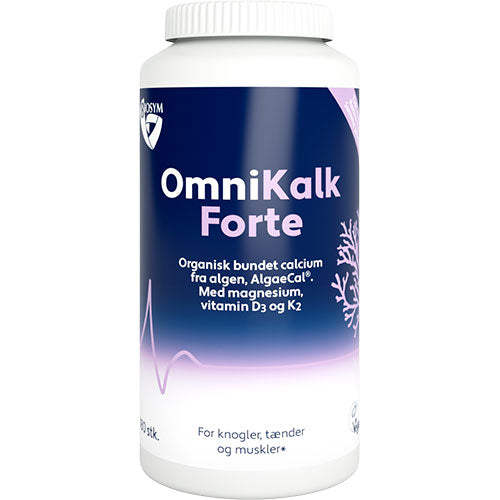 Biosym Omnikalk Forte | 180 kapsler fra Biosym på Mecindo.dk