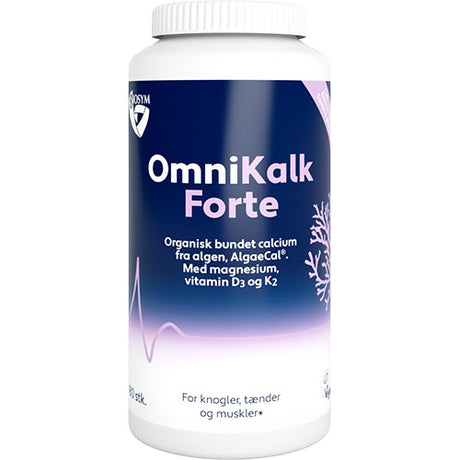 Biosym Omnikalk Forte | 180 kapsler fra Biosym på Mecindo.dk