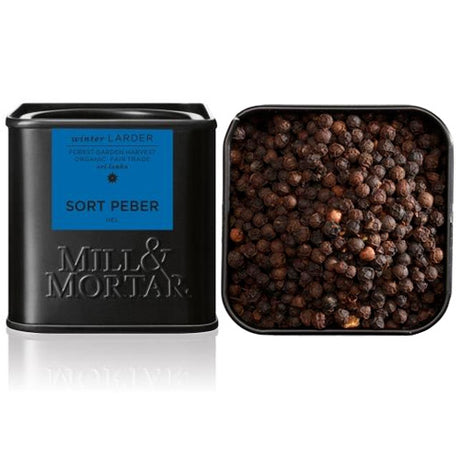 Mill & Mortar Sort Peber Hel Økologisk | 50 gr fra Mill & Mortar på Mecindo.dk