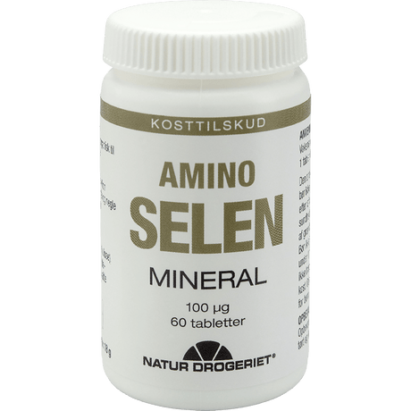 Natur-Drogeriet Amino-selen 100 Ug | 60 tabletter fra Natur-Drogeriet på Mecindo.dk