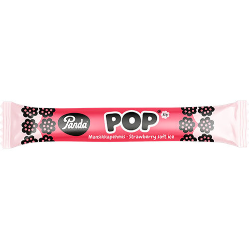 Panda Pop Fyldt Lakridsstang - Jordbaersmag | 22 gr fra Panda på Mecindo.dk