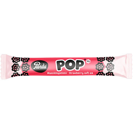 Panda Pop Fyldt Lakridsstang - Jordbaersmag | 22 gr fra Panda på Mecindo.dk