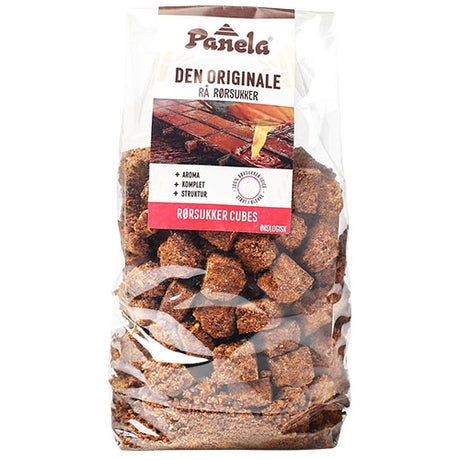 Panela Rå rørsukker cubes, Økologisk | 500 gr fra Panela på Mecindo.dk
