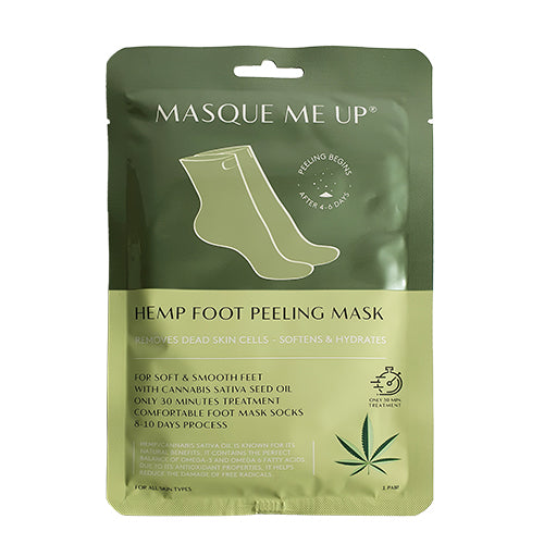 Masque me up Hemp Foot Peeling Mask fra Masque me up på Mecindo.dk