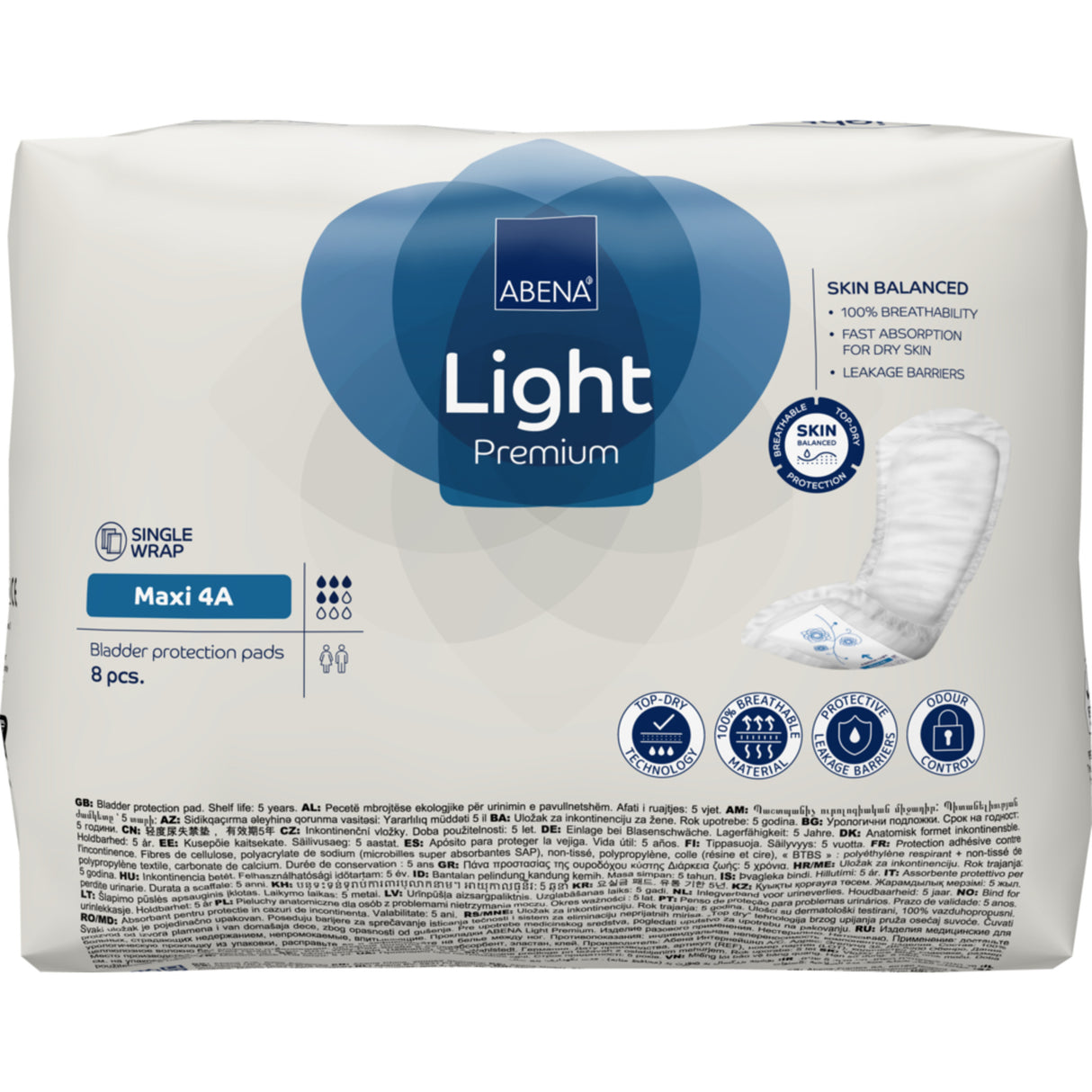 Abena Light Maxi 4a | 8 stk fra Abena på Mecindo.dk