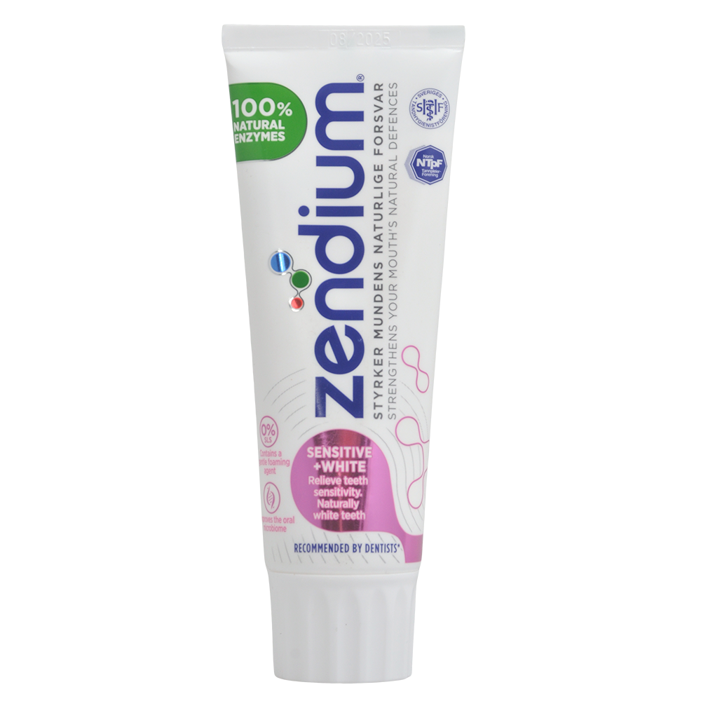 Zendium Tandpasta (75 ml) | Sensitive Whitener fra Zendium på Mecindo.dk