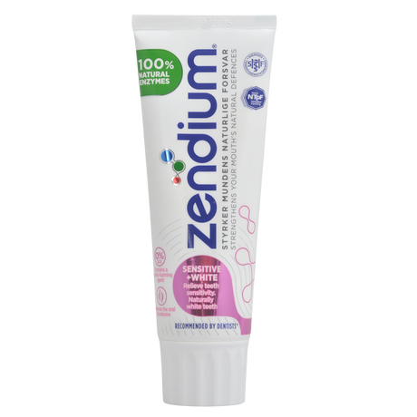 Zendium Tandpasta (75 ml) | Sensitive Whitener fra Zendium på Mecindo.dk