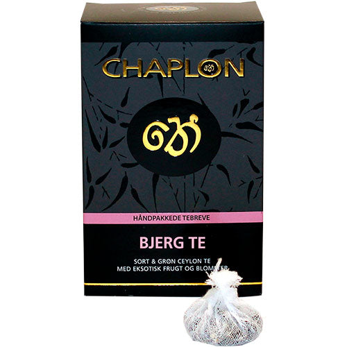 Chaplon Bjergblomst Sort/grøn Te Økologisk | 15 br fra Chaplon på Mecindo.dk