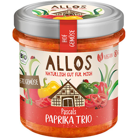 Allos Smørepålaeg Paprika Trio Økologisk | 135 gr fra Allos på Mecindo.dk