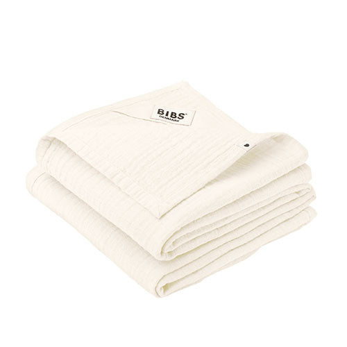 BIBS Muslin Cloth 2-pack 70x70 cm Ivory fra BIBS på Mecindo.dk