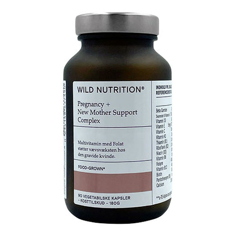 Wild Nutrition Pregnancy + New Mother Support (Multivitamin) | 90 kapsler fra Wild Nutrition på Mecindo.dk