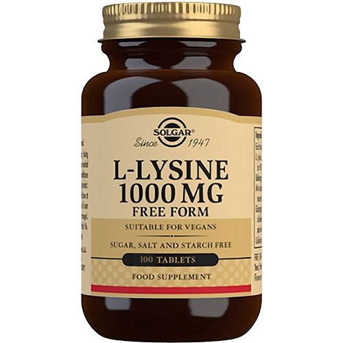 Solgar L-lysine | 100 Tabl. fra Solgar på Mecindo.dk
