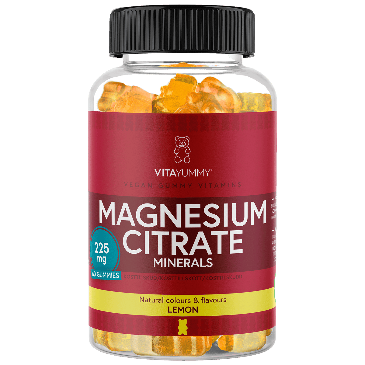 VitaYummy Magnesium Citrate - Lemon | 60 stk fra VitaYummy på Mecindo.dk