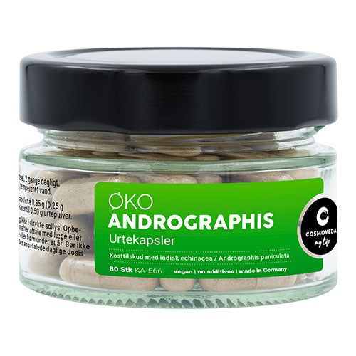 Cosmoveda Andrographis Ø | 80 kapsler fra Cosmoveda på Mecindo.dk