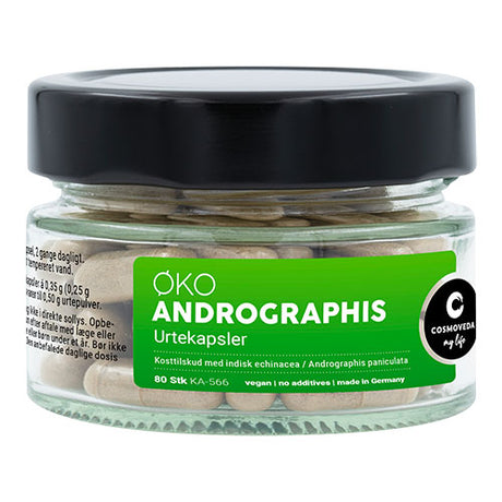Cosmoveda Andrographis Ø | 80 kapsler fra Cosmoveda på Mecindo.dk