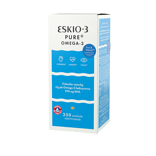 Eskio3 Fiskeolie | 250 kapsler fra Eskio3 på Mecindo.dk