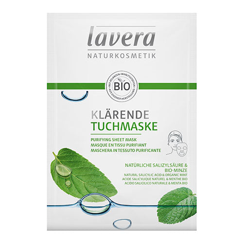 lavera Sheet Mask Purifying M. Mint fra lavera på Mecindo.dk