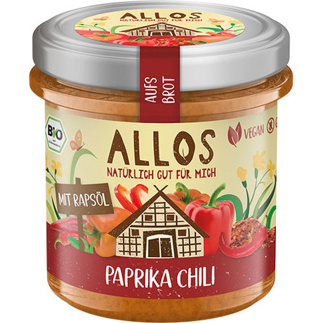 Allos Smørepålaeg Aufs Brot Peber Frugt Chili Økologisk | 140 gr fra Allos på Mecindo.dk