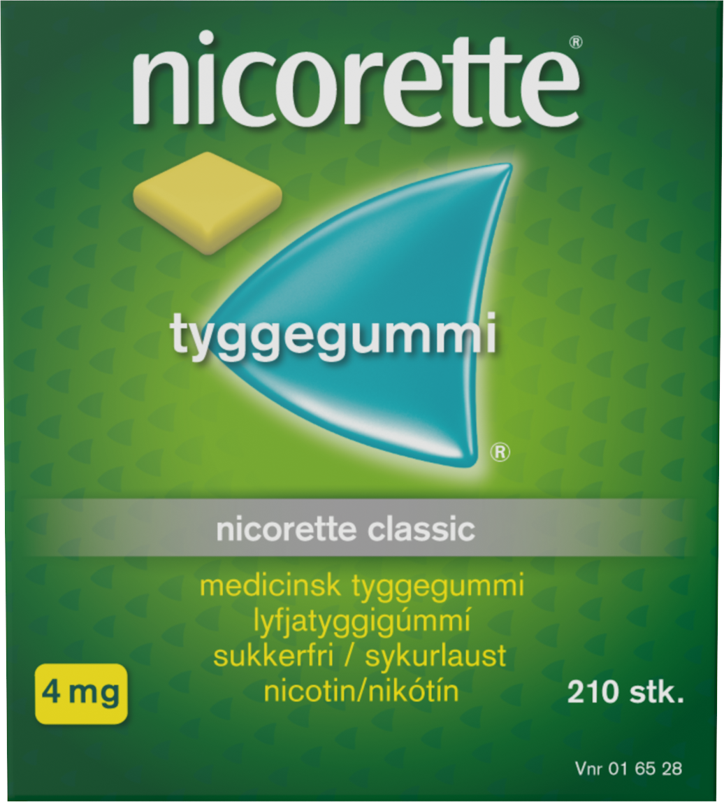Nicorette Classic 4 mg fra Nicorette på Mecindo.dk