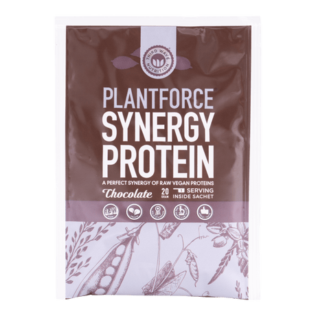 Plantforce Proteinpulver Chokolade | 20 g fra Plantforce på Mecindo.dk