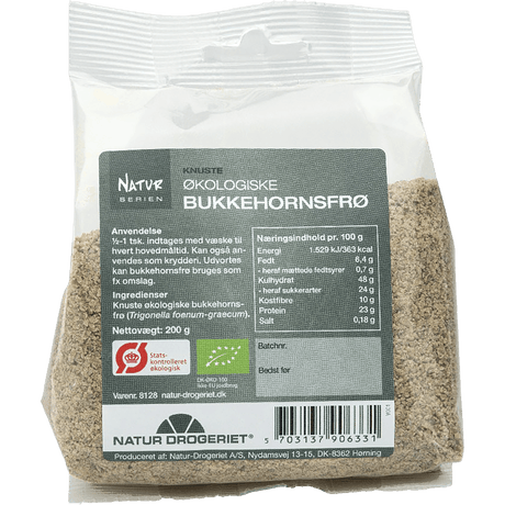 Natur-Drogeriet Bukkehornsfrø Knust Økologisk | 200 g fra Natur-Drogeriet på Mecindo.dk